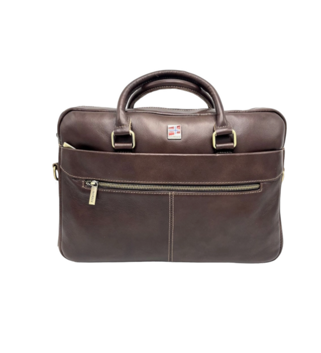 Aktetas van echt leer