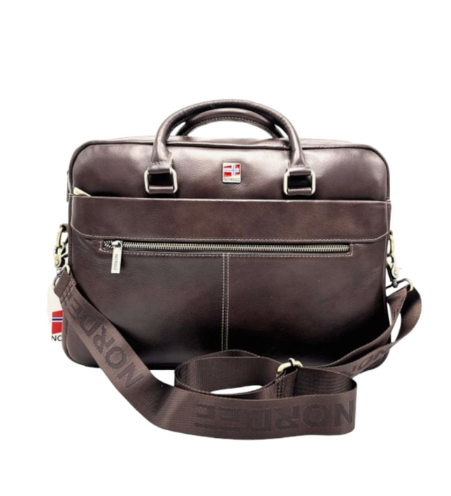 Aktetas van echt leer