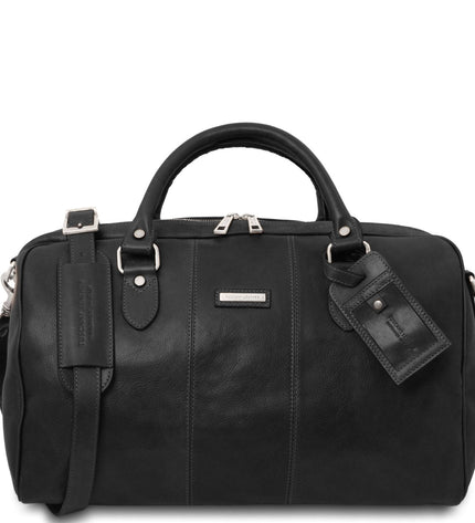 Lisbona - Travel leather duffle bag - Small size
