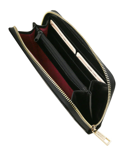 Exclusive zip around leather wallet