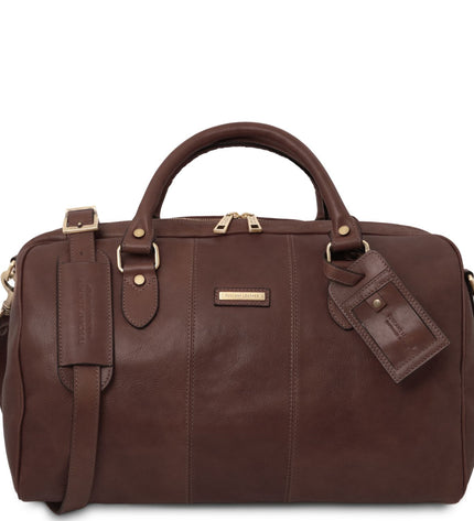 Lisbona - Travel leather duffle bag - Small size
