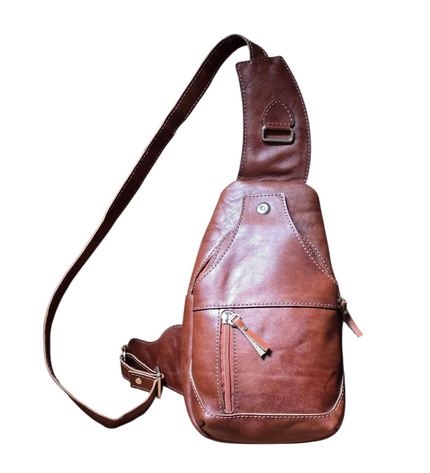 Handgemaakte Leren Crossbody Tas Heren – Elodina