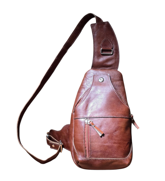 Handgemaakte Leren Crossbody Tas Heren – Elodina