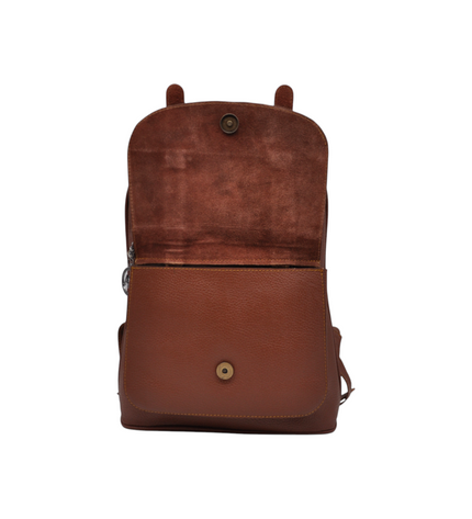 Luxe leren dames rugtas