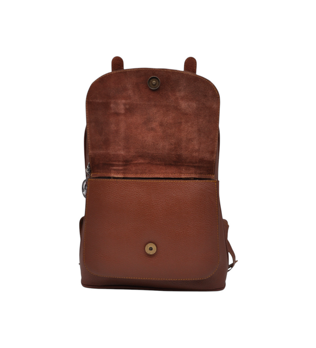 Luxe leren dames rugtas