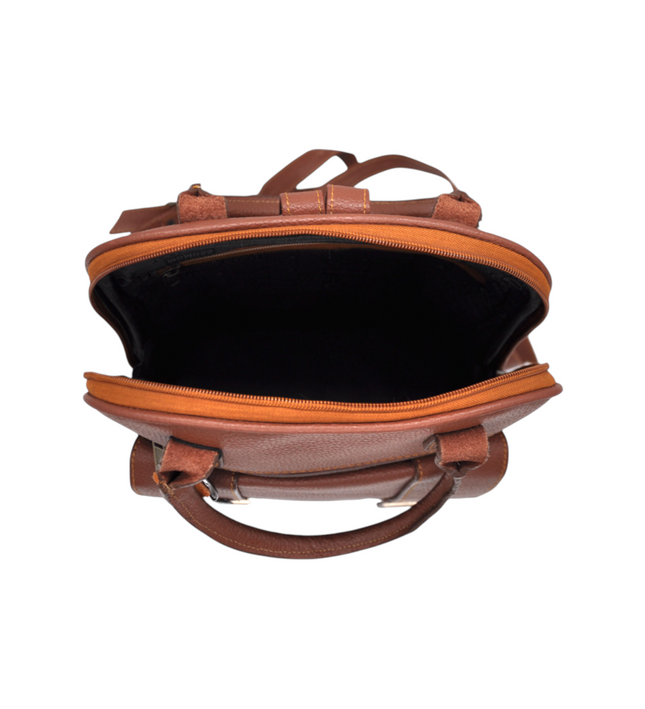 Luxe leren dames rugtas