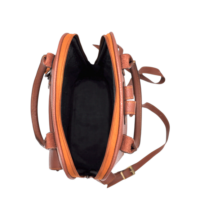 Luxe leren dames rugtas