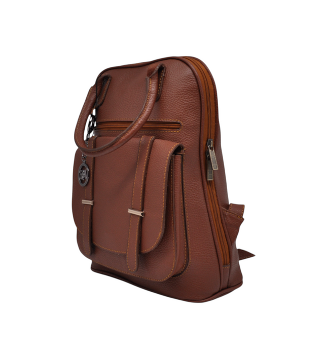 Luxe leren dames rugtas