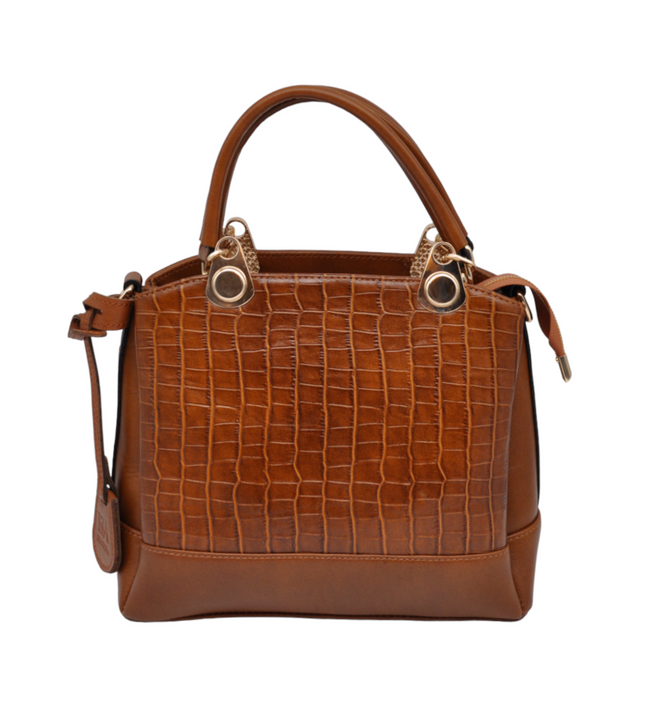 ELODINA Alvy – Cognac Schouder/Handtas