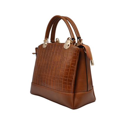 ELODINA Alvy – Cognac Schouder/Handtas
