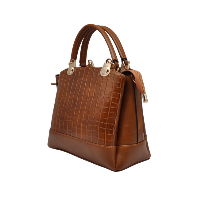 ELODINA Alvy – Cognac Schouder/Handtas