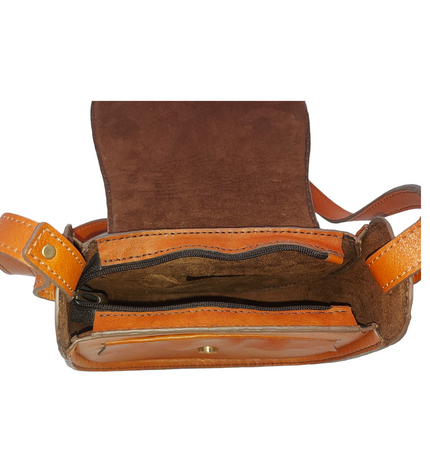 Rosa – Leren Schoudertas Dames - Elodina