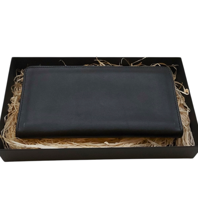 Heren portemonnee van rundleer met telefoonvak