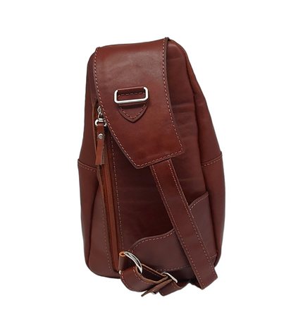 Handgemaakte Leren Crossbody Tas Heren – Elodina