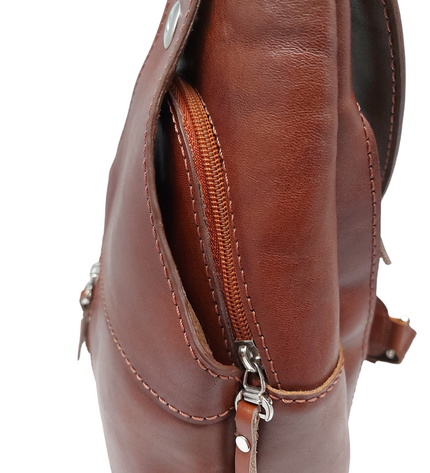 Handgemaakte Leren Crossbody Tas Heren – Elodina