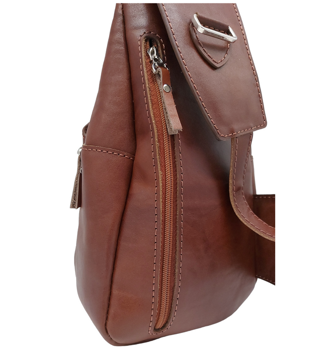 Handgemaakte Leren Crossbody Tas Heren – Elodina