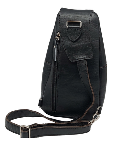 Handgemaakte Leren Crossbody Tas Heren – Elodina