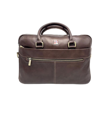 Aktetas van echt leer