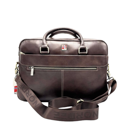 Aktetas van echt leer