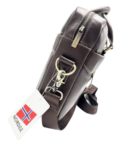 Aktetas van echt leer