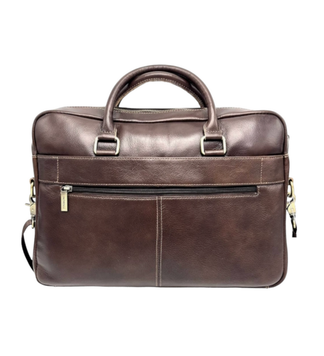 Aktetas van echt leer