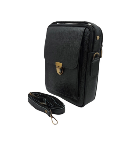 Elba – compact leather shoulder bag (unisex)