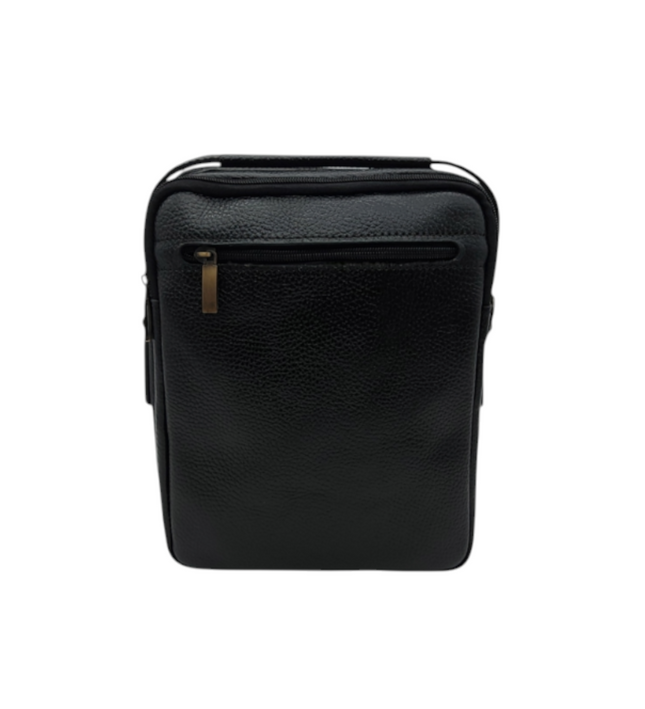 Elba – compacte leren schoudertas (unisex)