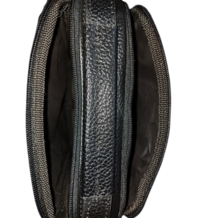 Elba – compacte leren schoudertas (unisex)