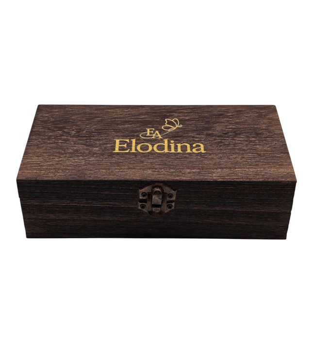 Giftbox leren mini portemonnee & sleutelhanger