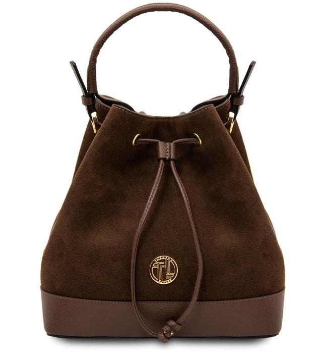 TL142476 – Minerva - leren bucket bag