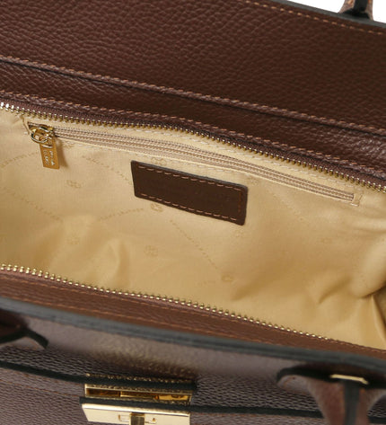 TL142507 – Origami - leren tote