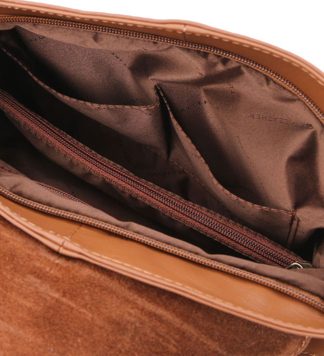 TL141110 – TL Bag - Soft leren shoulder bag with tassel detail