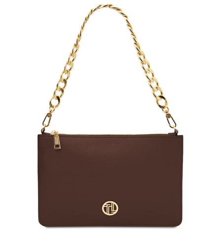 TL142461 – Diva - leren clutch with chain strap