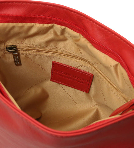 TL141223 – TL Bag - Soft leren shoulder bag with tassel detail