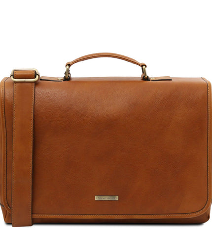 TL142068 – Mantova - leren multi compartment TL SMART briefcase with flap