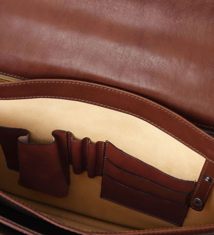 TL142448 – Cremona - leren briefcase 3 compartments