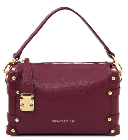 TL142422 – Praline - Soft leren duffle bag