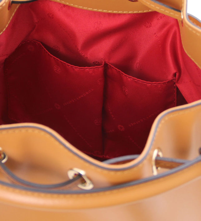 TL141531 – Vittoria - leren bucket bag