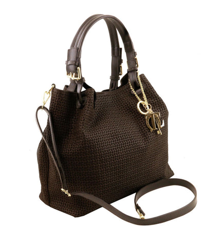 TL141573 – TL KeyLuck - Woven printed leren shopping bag