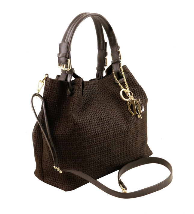 TL141573 – TL KeyLuck - Woven printed leren shopping bag