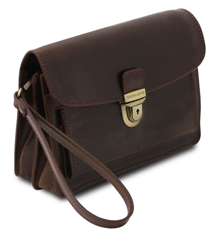 TL8075 – Max - leren handy wrist bag