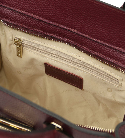 TL142507 – Origami - leren tote