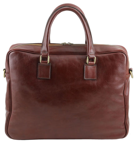 TL141241 – Urbino - leren laptop briefcase with front pocket