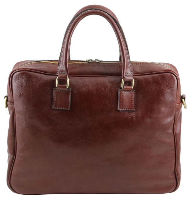 TL141241 – Urbino - leren laptop briefcase with front pocket