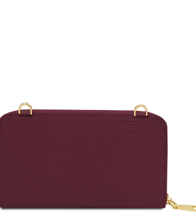 TL142433 – Urania - leren wallet/phone holder with strap