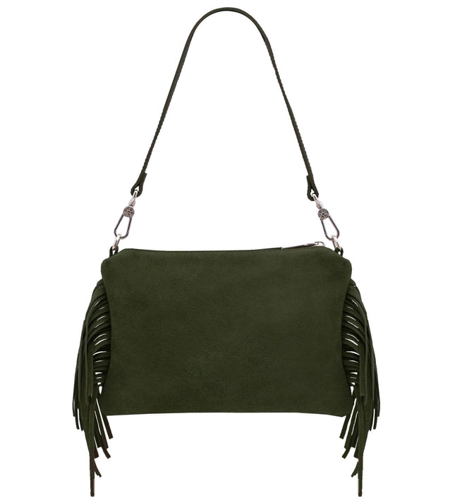 TL142495 – Nomade - Suede leren fringe clutch