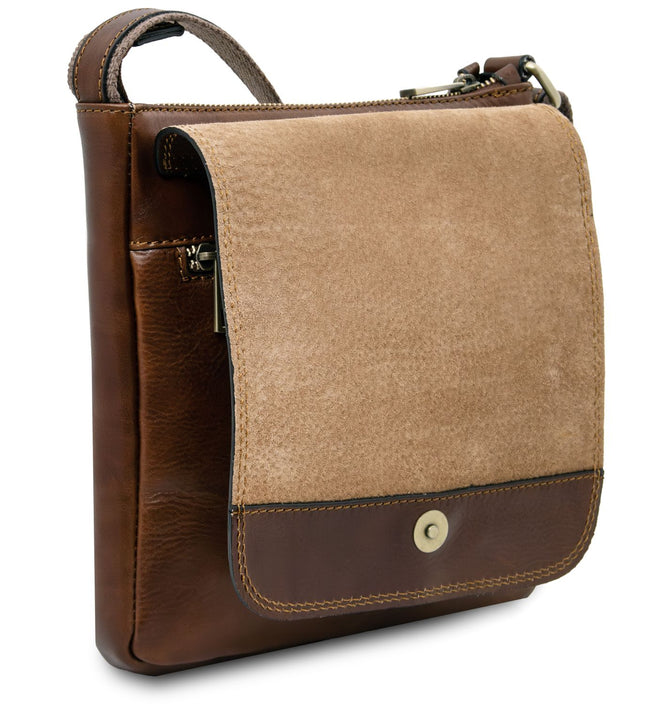 TL141407 – Jimmy - leren crossbody bag for men with front pocket