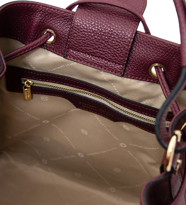 TL142476 – Minerva - leren bucket bag