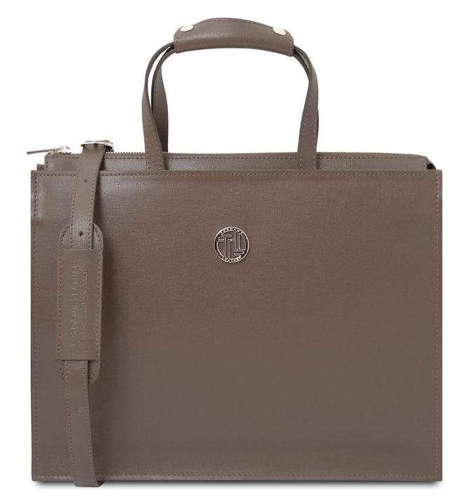 TL141369 – Palermo - Saffiano leren briefcase 3 compartments for women