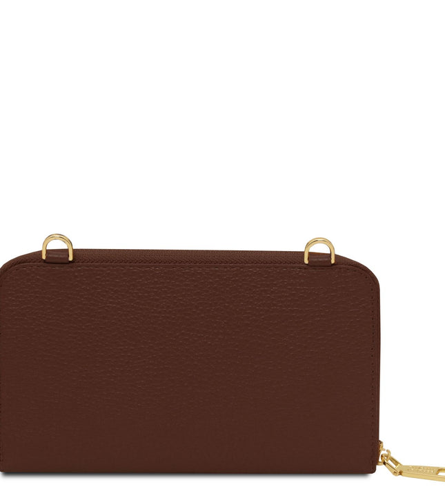 TL142433 – Urania - leren wallet/phone holder with strap